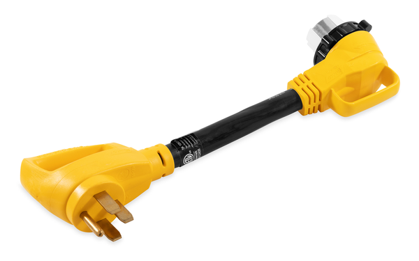 Camco 55562 50 Amp 90-Degree PowerGrip RV Adapter