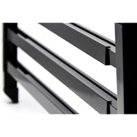 Camco 43976 Screen Door Push Bar, Black Aluminum