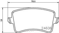 Hella Pagid Rear Brake Pads Audi A4 A5 Q5 | 355025391