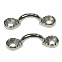 T-H Marine Stainless Bimini Strap Pad Eye, Set of 2