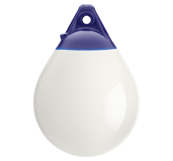 Polyform A-0 Mooring Buoy | 8 in White PVC Fender
