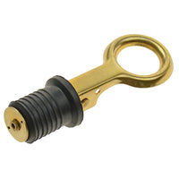 T-H Marine 1 Inch Snap-Handle Boat Drain Plug | Brass