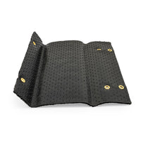 Camco 42962 Wrap Around RV Step Rug, Black 17.5x18