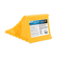 Camco 44432 RV Wheel Chock, Yellow | Fits Tires to 26 in