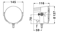 Hella Marine 4000X LED Driving Lamp 5.7 in 1400 Lm