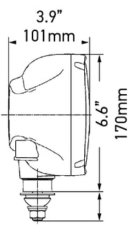 Hella C220 Halogen Headlamp Left Side | H7/H3 Glass Lens