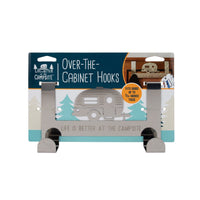 Camco 53381 Over-the-Cabinet RV Towel Hook, Stainless