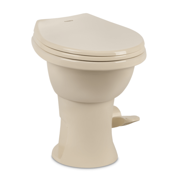 Dometic 410 Series Pedal-Flush Toilet, Bone Porcelain