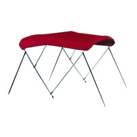 Carver 4669U 3-Bow Bimini Top, Jockey Red Sunbrella