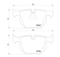 Hella Pagid BMW X5 X6 Rear Brake Pads 355013941
