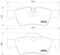Hella Pagid 355011421 Rear Brake Pads, Mercedes ML/GL/R
