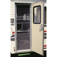 Camco 43980 RV Screen Door Grille, Adjustable 20-29 in