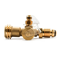 Camco 59123 Propane Brass Tee Splitter, 4 Ports