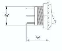 Hella Marine H61925001 Amber Rocker Switch, 12V 20A