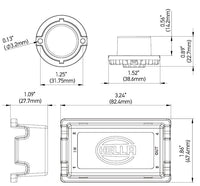 Hella Marine LED Warning Light | Amber, 37 Patterns