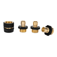 Camco 20136 Brass Quick Hose Connect with Shut-Off