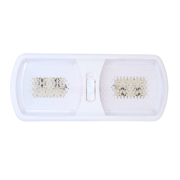 Arcon 20670N LED Double Dome Light, Bright White 12V