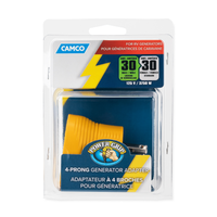 Camco 55338 Power Grip 30 Amp Generator Adapter