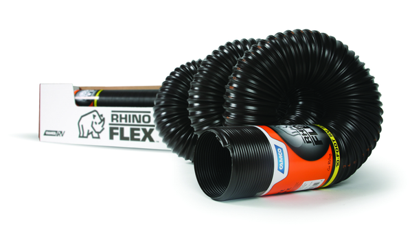Camco RhinoFLEX 39671 10-Ft RV Sewer Hose, 3-In Black