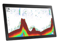 Simrad NSO 4-24. NEON OS, 24-inch Glass-bridge multi-function display. Qualcomm 8-core processor. Full HD touchscreen. Gigabit Ethernet, WIFI, Video In and Out. Next-generation C-MAP DISCOVER X chart included