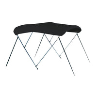 Carver A5463TB 3-Bow Bimini Top 54in Jet Black Sunbrella