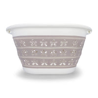 Camco 51951 Collapsible Utility Basket, White/Taupe