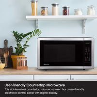Magic Chef MC110MST 1.1 Cu Ft Countertop Microwave