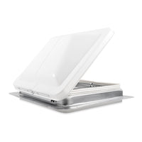 Camco 40480 RV Roof Vent 14x14 Manual White w/ Screen