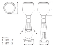 Hella Marine 2NM All-Round White Fold Down Pole Light