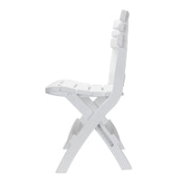 Camco 51640 Folding Table and Chair Set | 3-Piece White