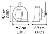 Hella Marine 007728883 Dual Trumpet Horn Kit 12V