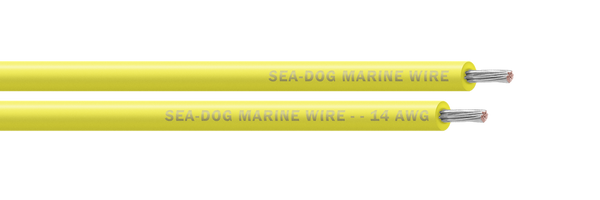 Sea-Dog 14 AWG Yellow Marine Primary Wire, 100 ft