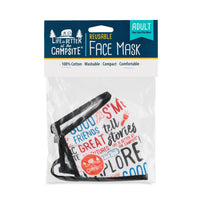 Camco Campsite Reusable Cloth Face Mask, Graffiti Print