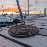 T-H Marine 1/2" x 25' Double Braid Dock Line, Black