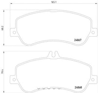 Hella 355014221 Low-Metallic Disc Brake Pad Set