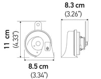 Hella Marine Dual-Tone Boat Horn Set, 110dB 12V