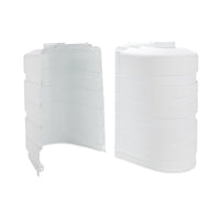 Camco 50513 RV Propane Tank Cover, Dual 30 lb, White