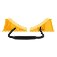 Camco 44470 Double RV Wheel Chock with Rope, Yellow