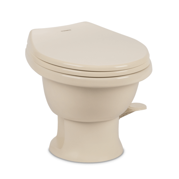 Dometic 411 Low Profile Marine Toilet, Bone Ceramic