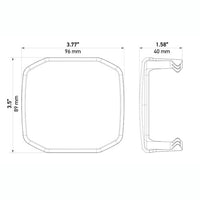 Hella X-Treme XT-3A Smoke Light Cover | 358233981