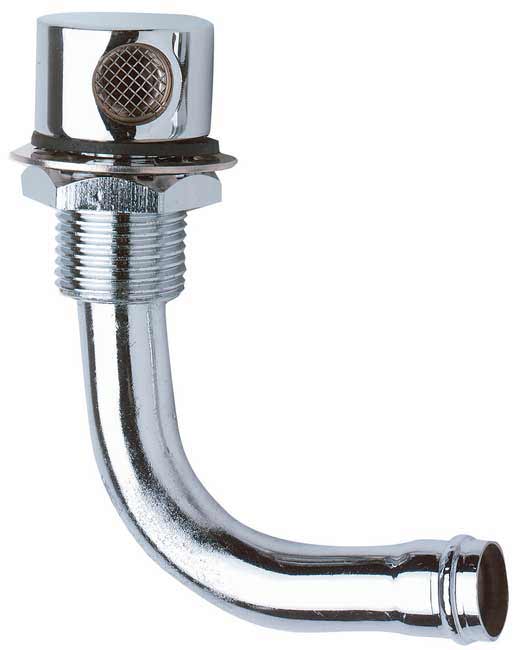 Moeller 5/8 In 90-Degree Thru-Hull Vent, Brass