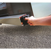 Camco 40324 RV Bumper Cap, 4-Inch Square Vented, Black