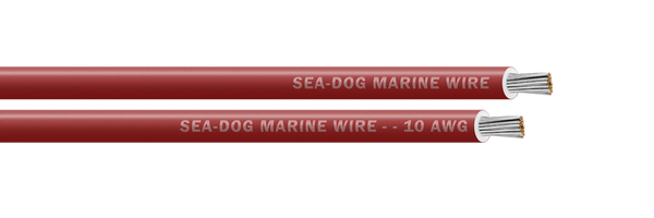 Sea-Dog 10 AWG Red Tinned Wire, 500ft Spool UL/ABYC