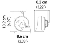 Hella Marine Dual-Tone Trumpet Horn Kit | 113 dB 12V