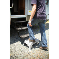 Camco 43470 Step Stool, 300 lb Capacity, Gray Plastic