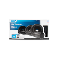 Camco 39611 20 Ft RV Sewer Hose 3-In Black | Hose Only
