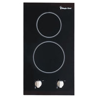 Magic Chef 12-Inch 2-Burner Electric Cooktop CSCTE12BG2