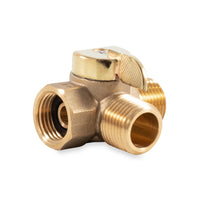 Camco 37463 RV Water Heater Bypass Valve | Brass