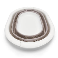 Camco 51951 Collapsible Utility Basket, White/Taupe