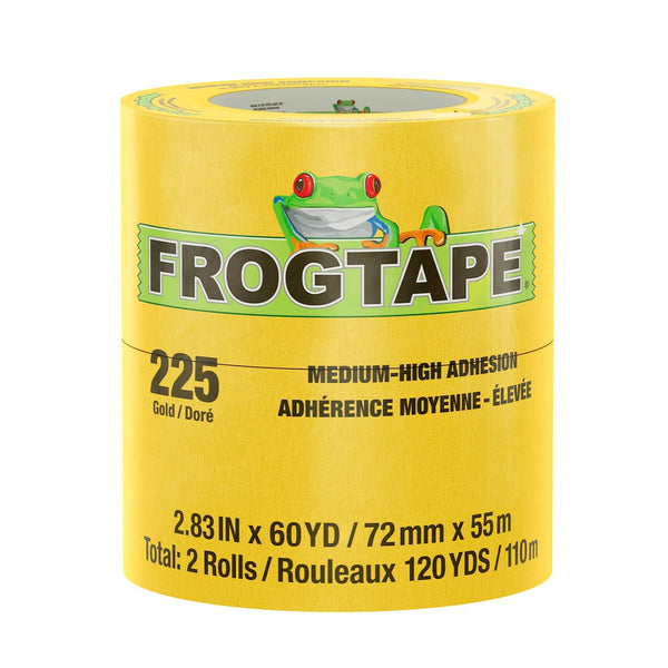 Shurtape CP 225 Gold Masking Tape 2.83 in x 60 yd 2-Pack